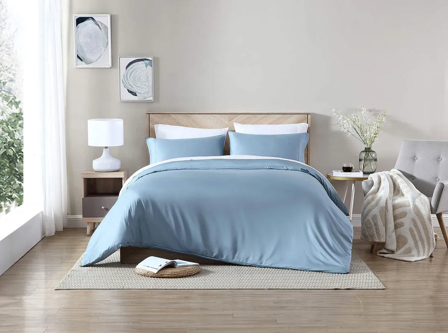 Natural Premium Bamboo Duvet Cover Denim