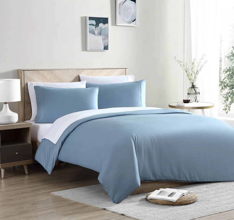 Natural Premium Bamboo Duvet Cover Denim