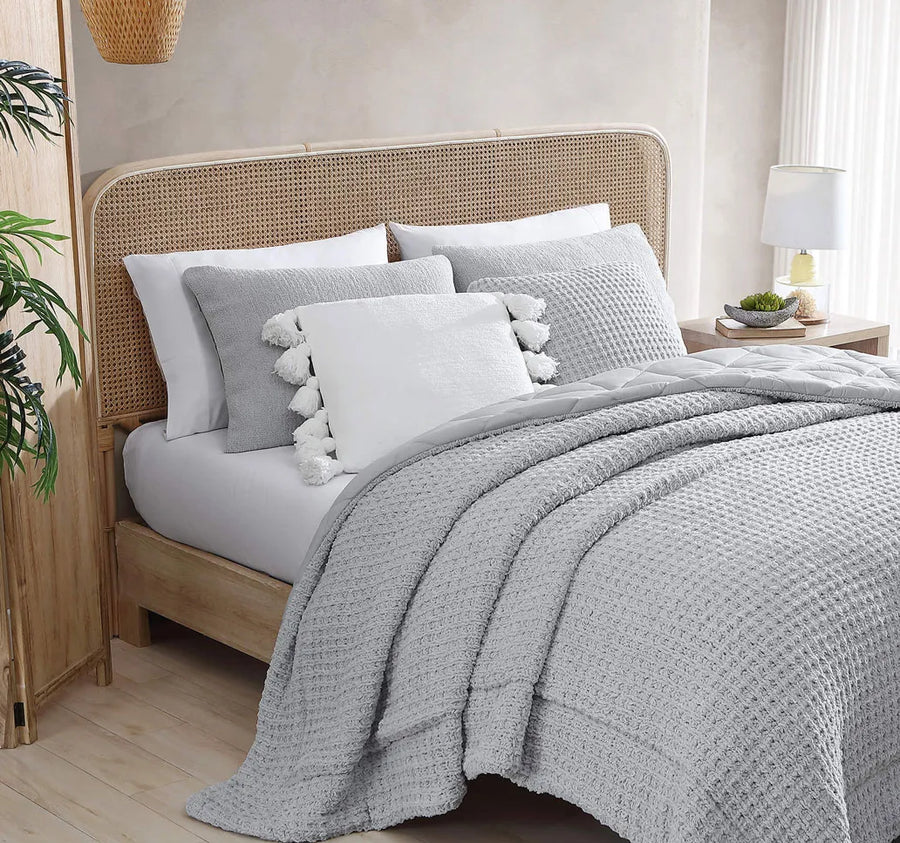 Snug Waffle Comforter Cloud Gray