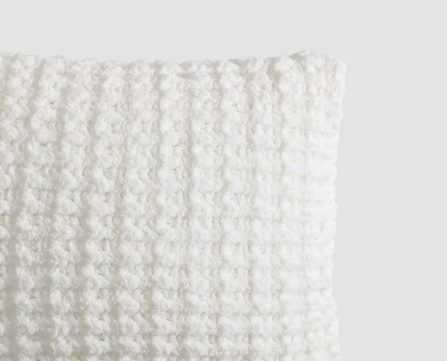 Snug Waffle Mini Pillow Off White