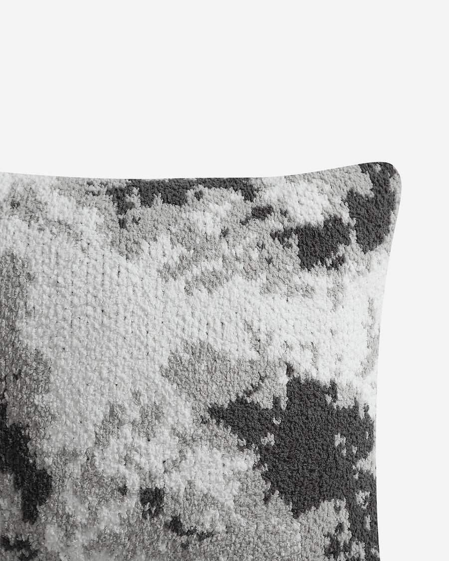 Pixel Throw Pillow Gray Camo