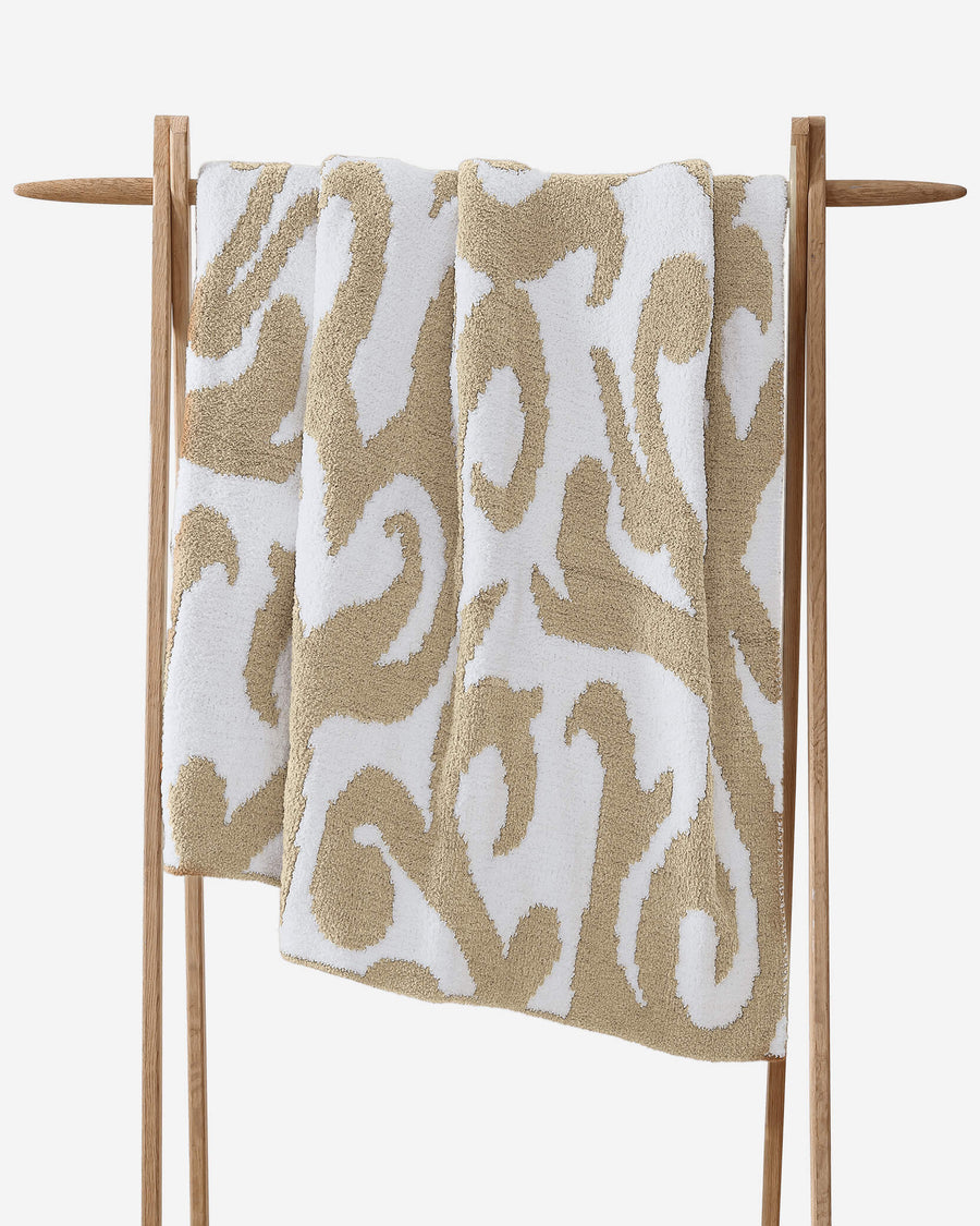 Casablanca Throw Sahara Tan - Off White