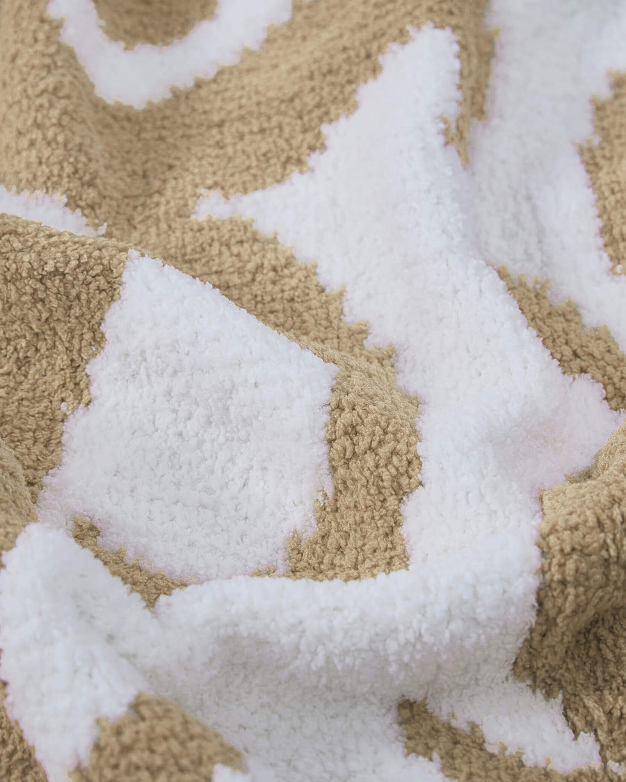 Casablanca Throw Sahara Tan - Off White