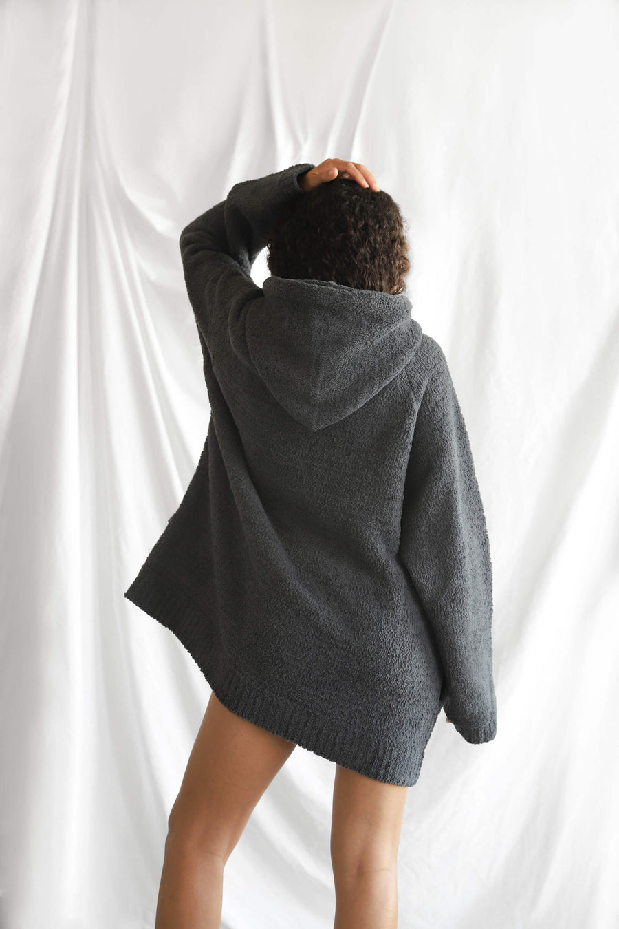 Coal Oversized Snug Blanket Teddy Hoodie