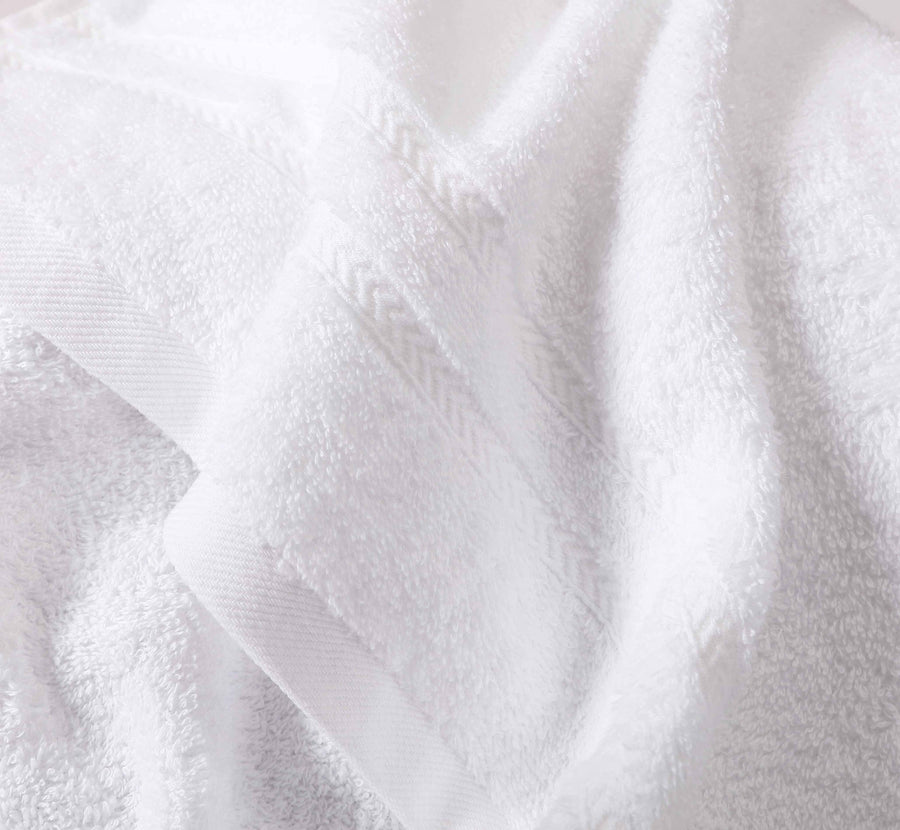 Plush Towel Set White
