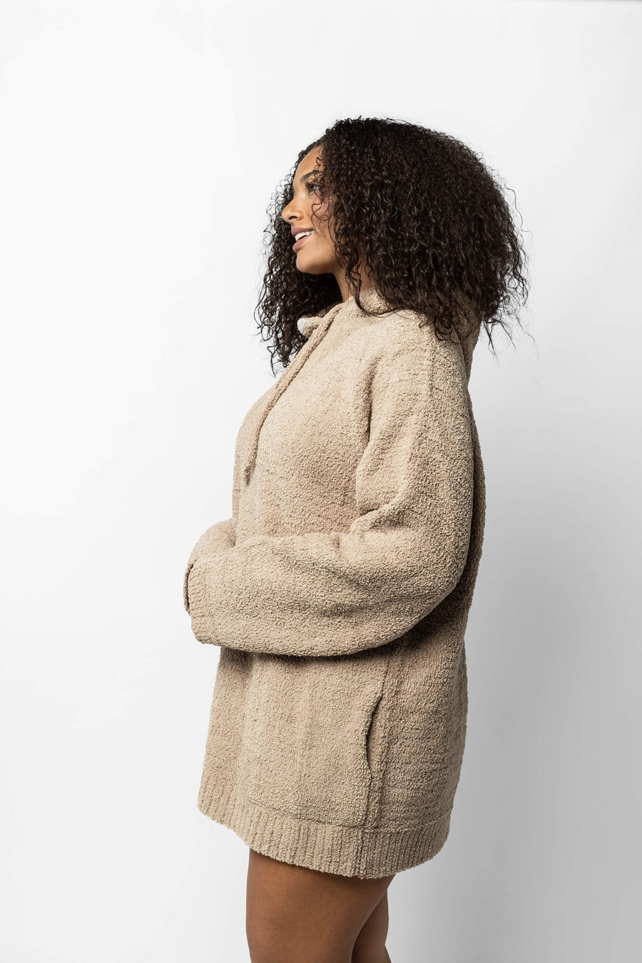 Snug Blanket Hoodie Biscotti