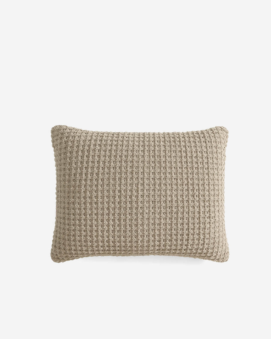 Snug Waffle + Bamboo Sham Set Taupe