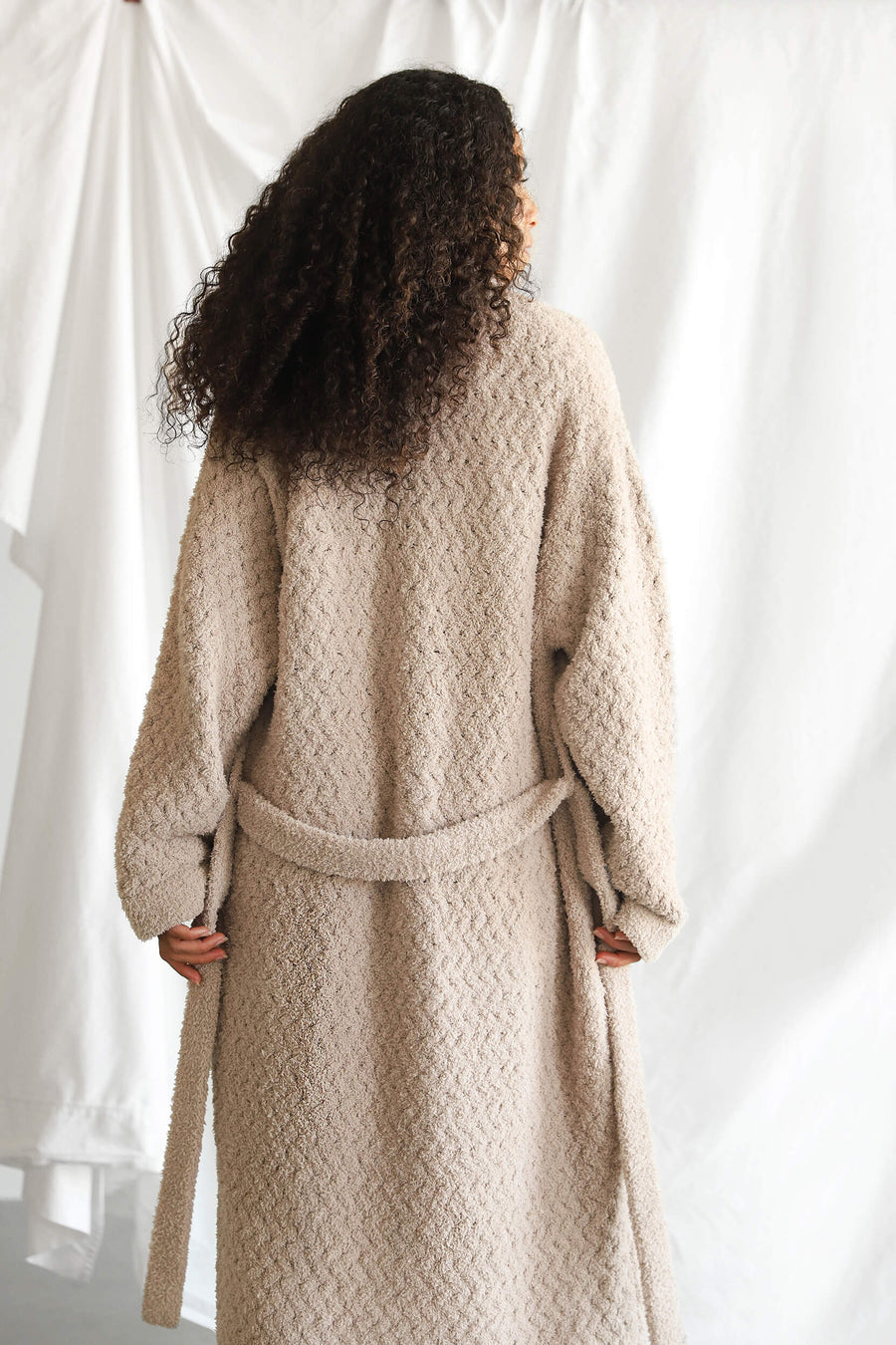 Snug Waffle Robe Taupe