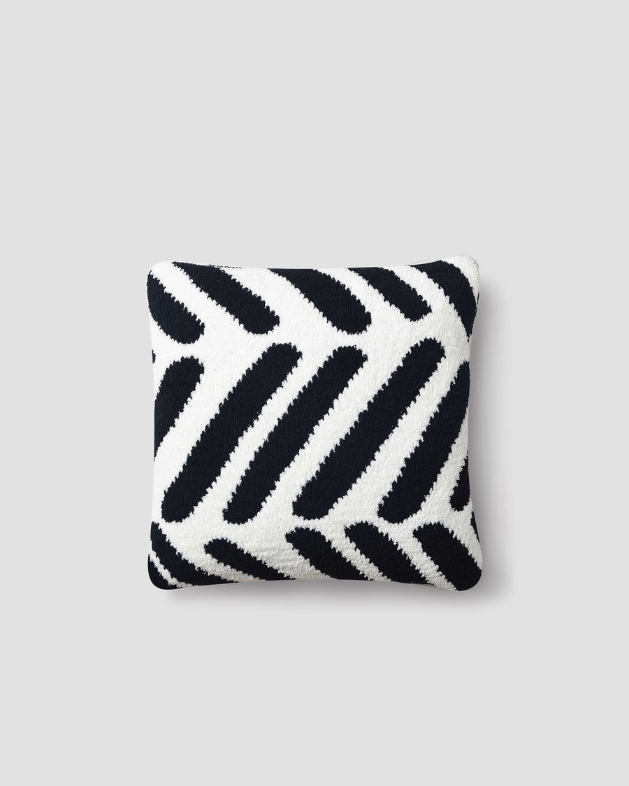Tulum Throw Pillow Black - Off White