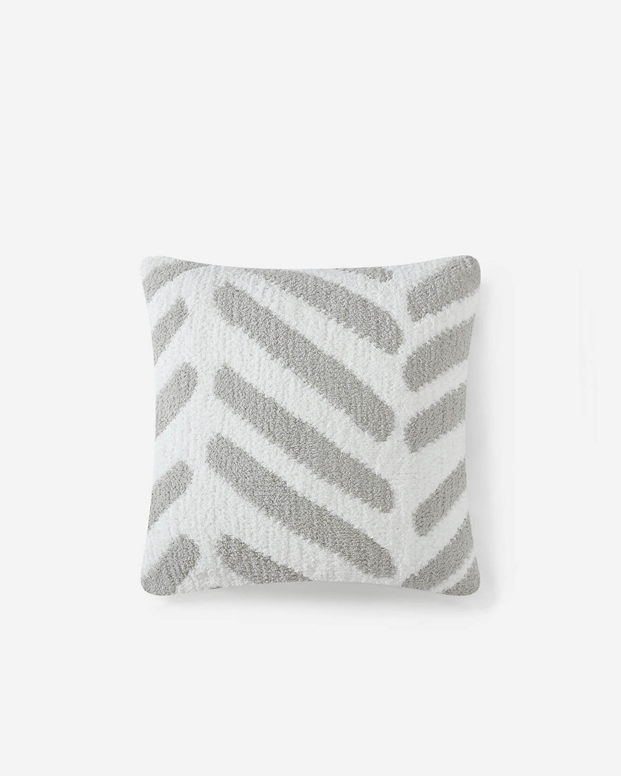 Tulum Throw Pillow Cloud Gray - Off White