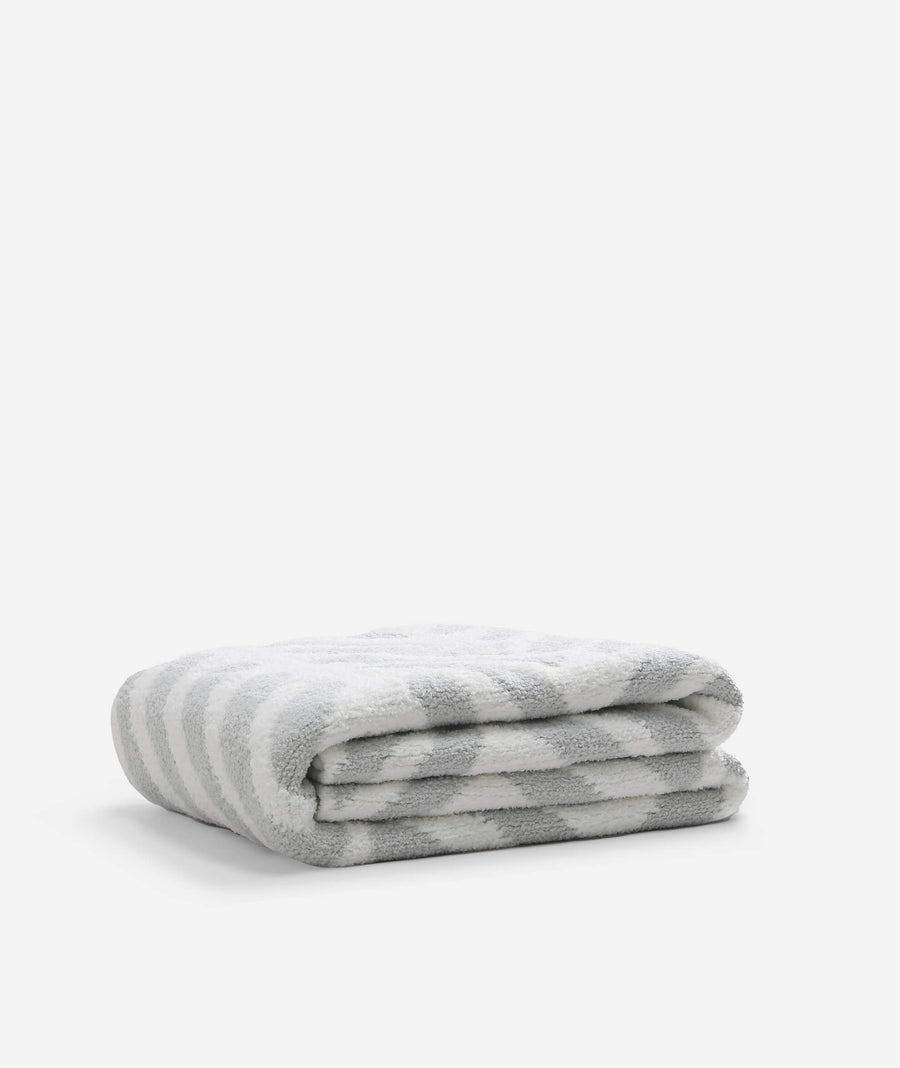 Tulum Throw Cloud Gray - Off White