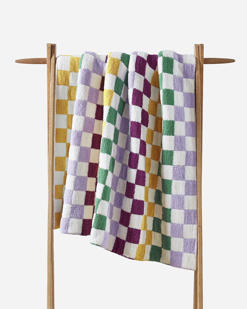 Checkerboard Throw Mardi Gras