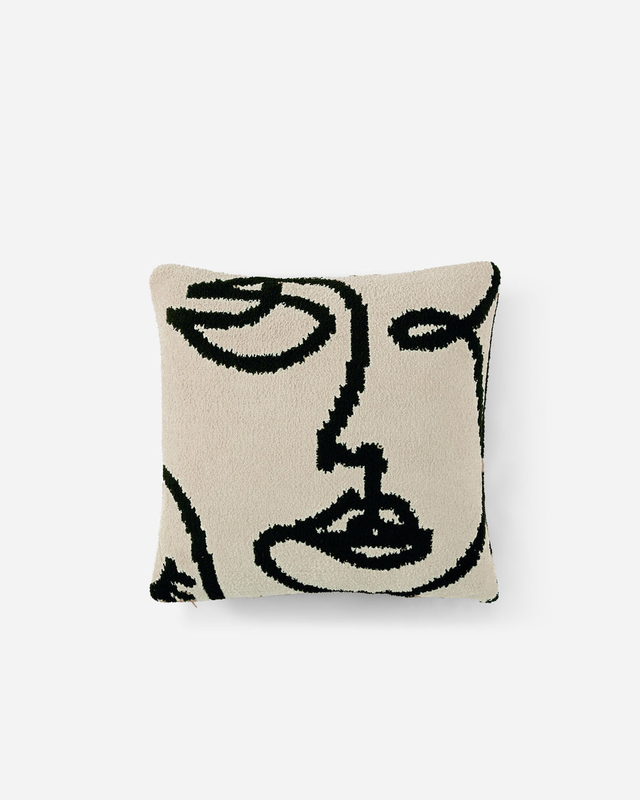 Image of Faces Throw Pillow