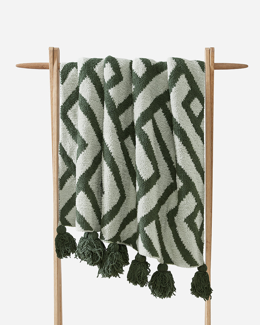 Image of Maze Pom Pom Throw