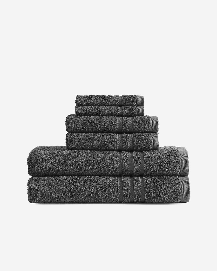 Plush Towel Set Charcoal