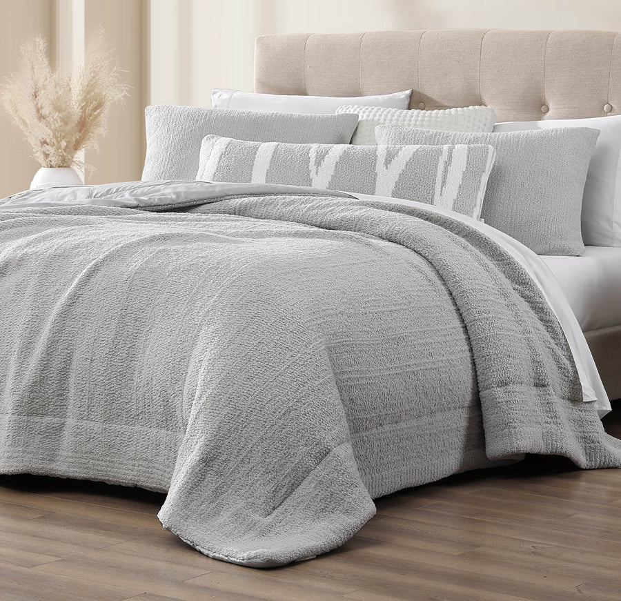 Snug + Bamboo Sham Set Cloud Gray