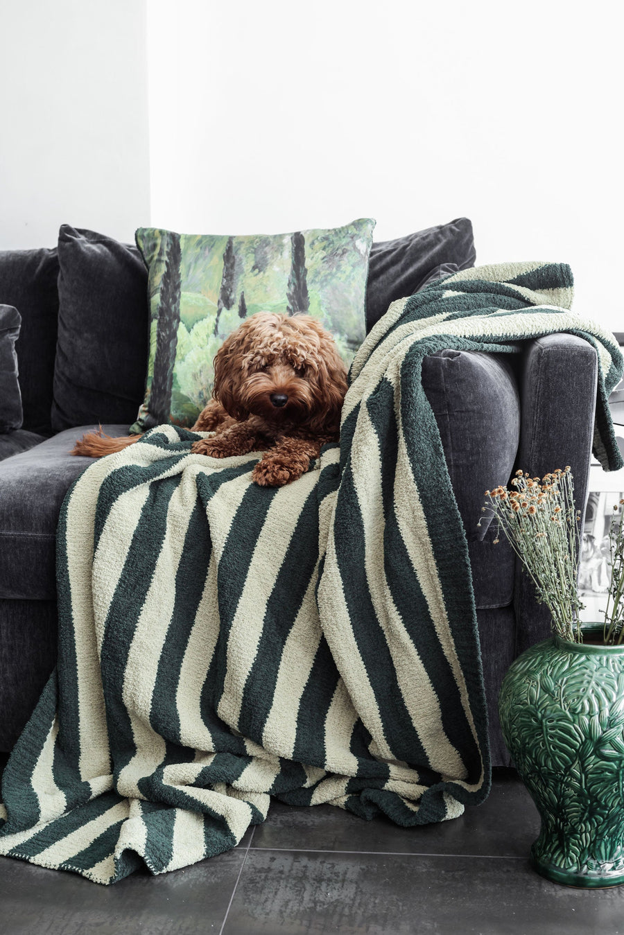Sunset Soiree Lightweight Throw Forest