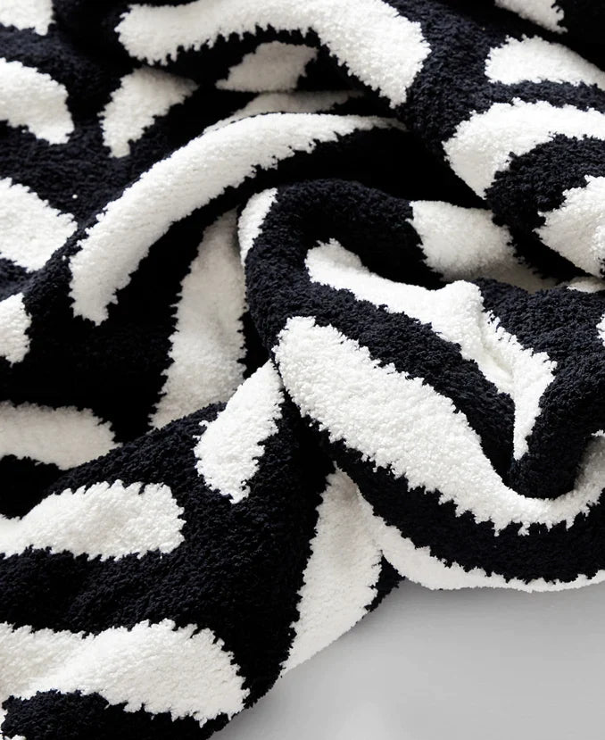 Tulum Throw Black - Off White