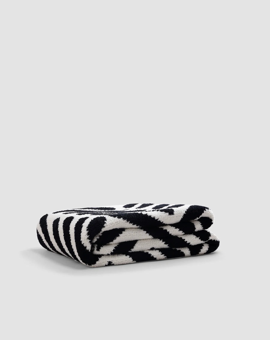 Tulum Throw Black - Off White